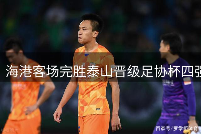 海港客场完胜泰山晋级足协杯四强